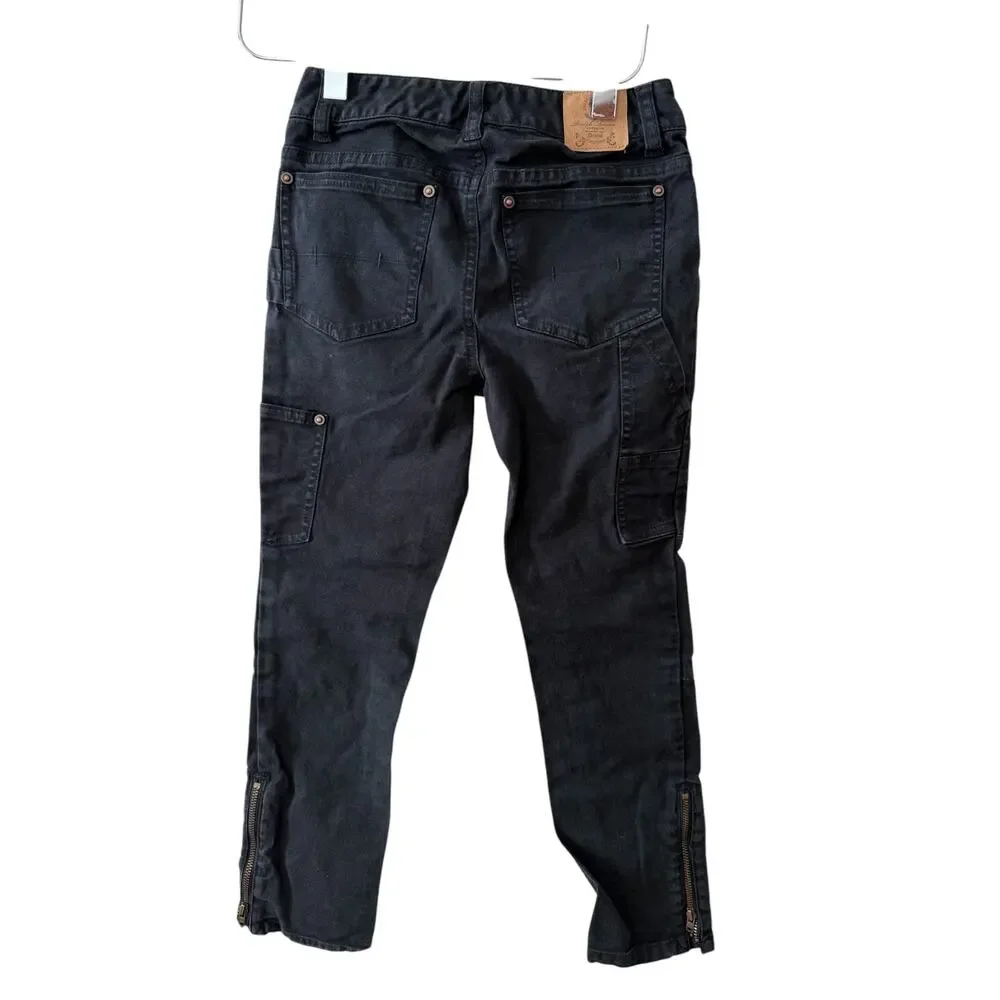 Ralph Lauren Girls Skinny Black Denim Jeans 7